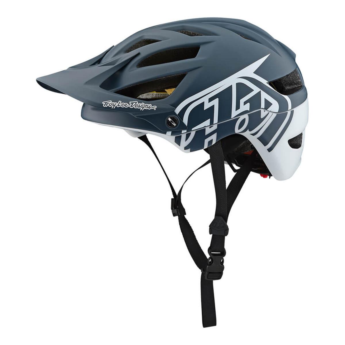 Troy Lee Designs Enduro-MTB Helm A1 Classic Grau/Weiß