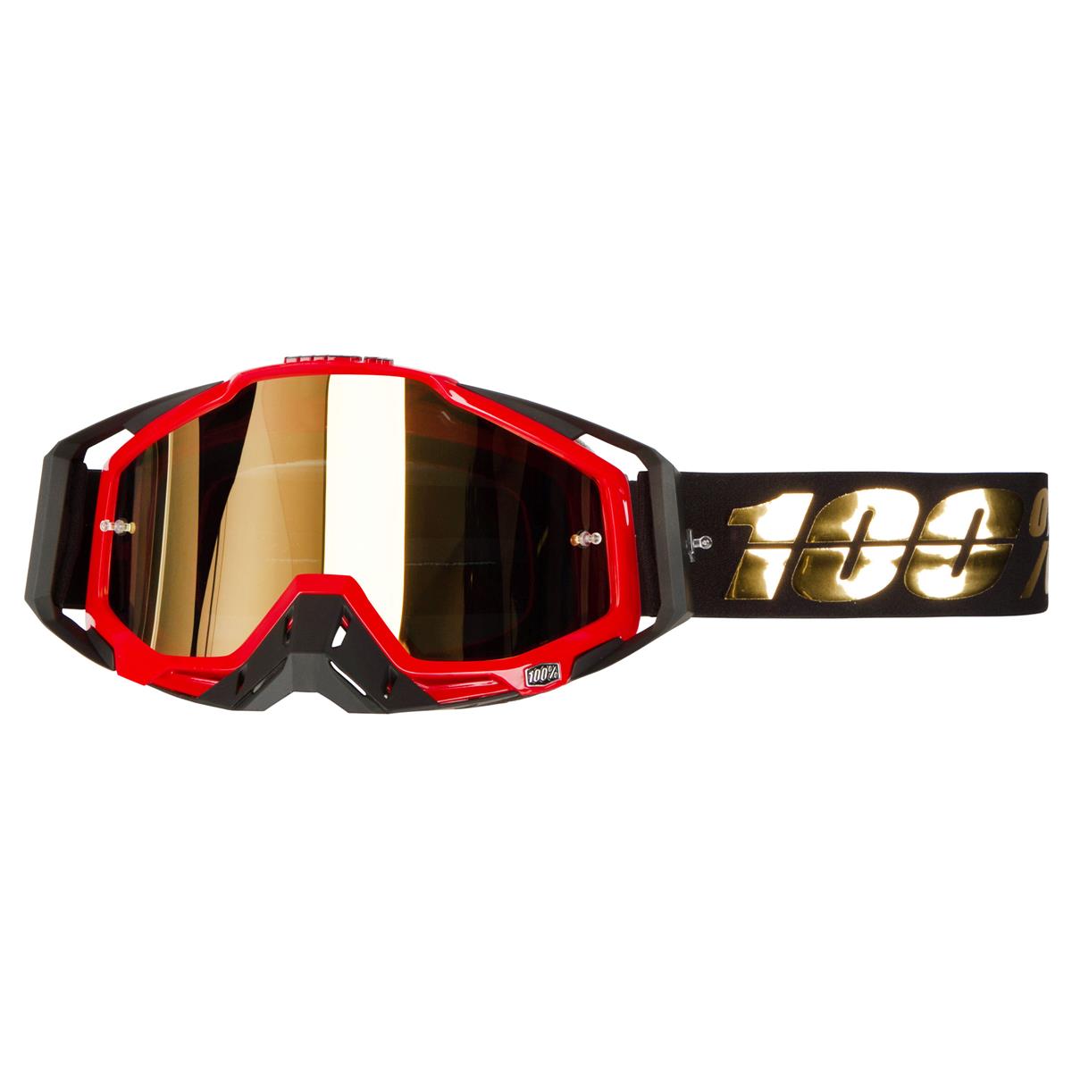 100% Goggle Racecraft Hot Rod - Mirror Gold Anti-Fog