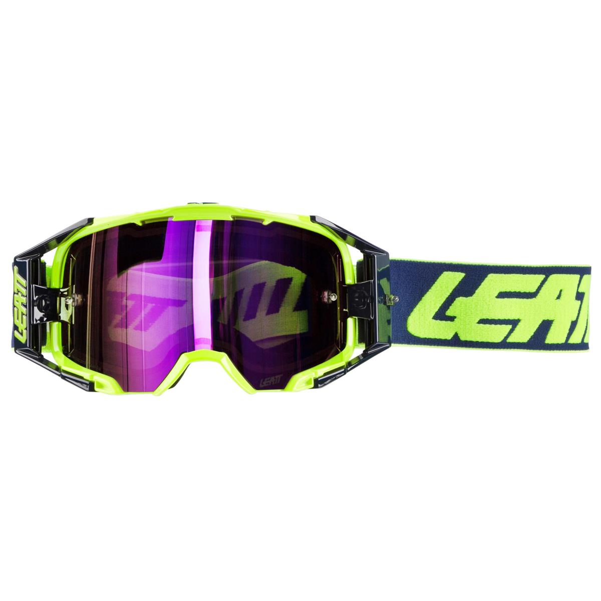 Leatt Crossbrille Velocity 6.5 IRIZ Ink/Lime - Verspiegelt/Violett