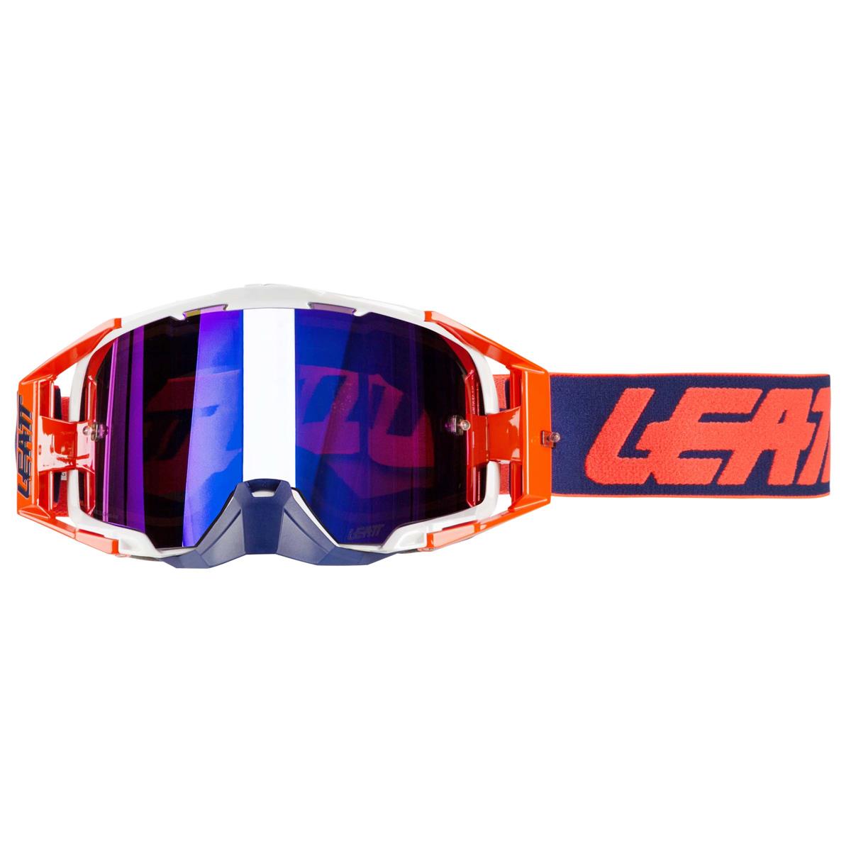 Leatt Crossbrille Velocity 6.5 IRIZ Ink/Orange - Verspiegelt/Violett