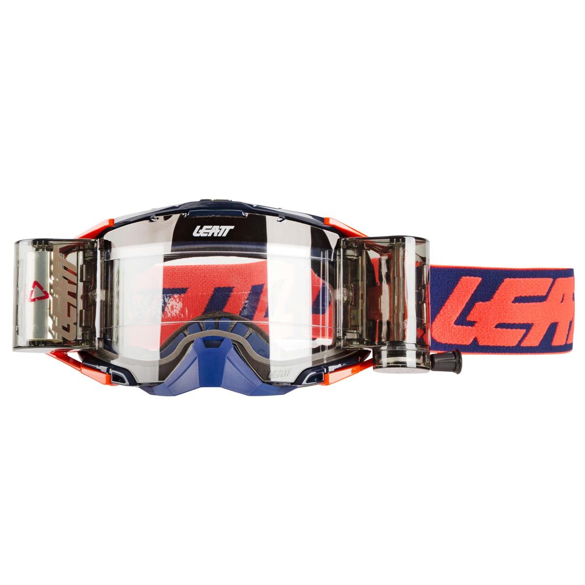 Leatt Goggle Velocity 6.5 with Roll Off System, Ink/Orange