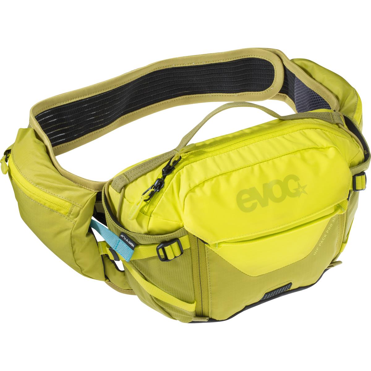 Evoc Hüfttasche mit Trinksystem inkl. 1.5 L Blase Hip Pack Pro 3 L Sulphur/Moss Green