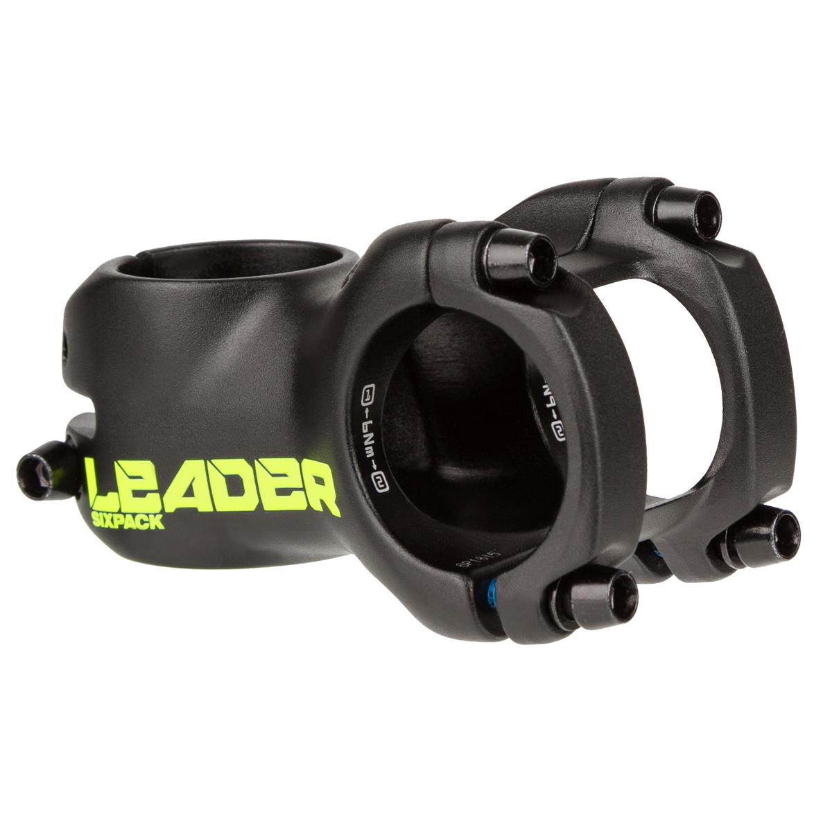Sixpack MTB-Vorbau Leader Black/Neon-Yellow, 31.8 mm, Vorlauf 50 mm