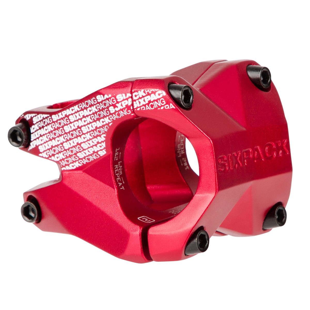 Sixpack Attacco Manubrio MTB Menace Red, 31.8 mm, 35 mm Reach