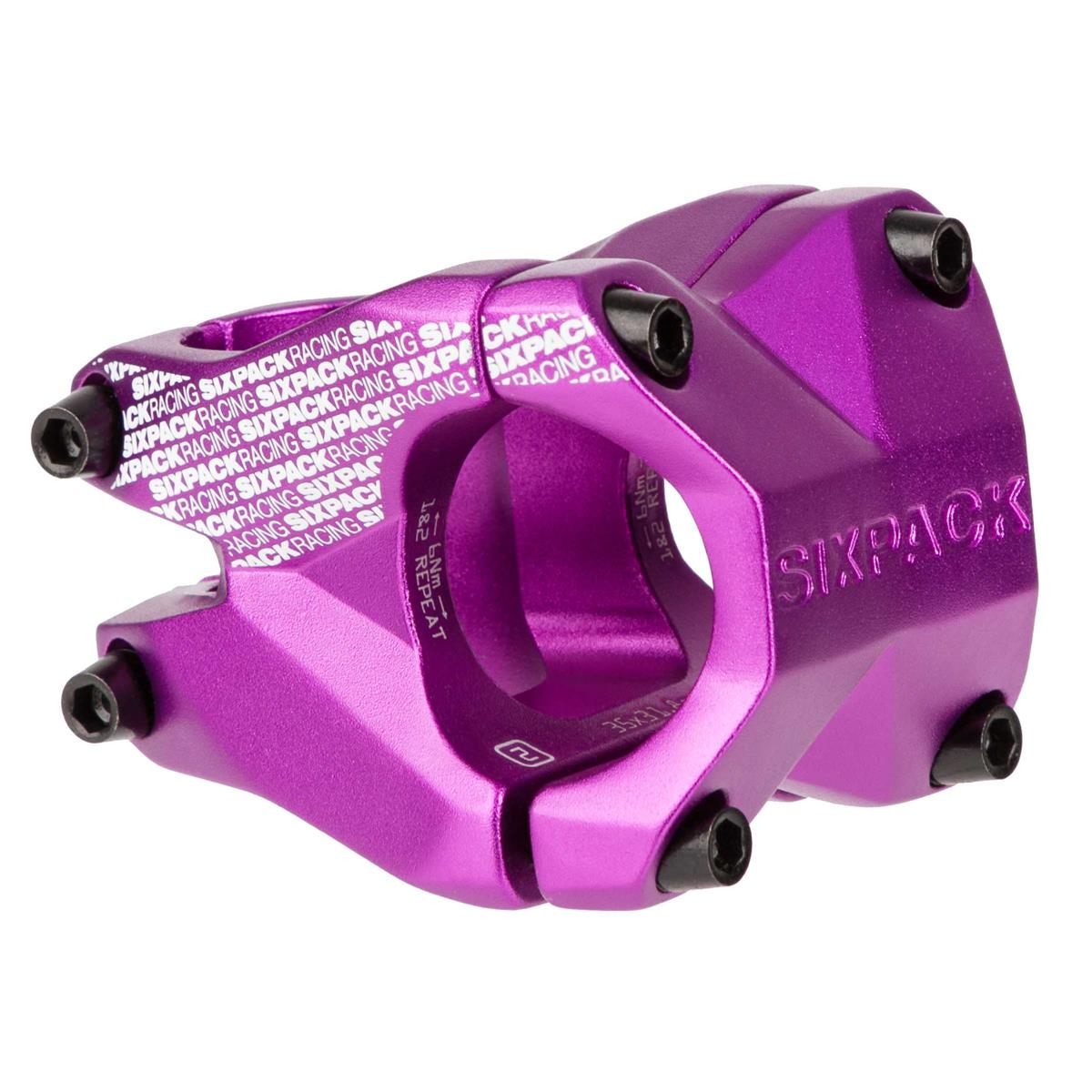 Sixpack MTB Stem Menace Purple, 31.8 mm, 35 mm Reach