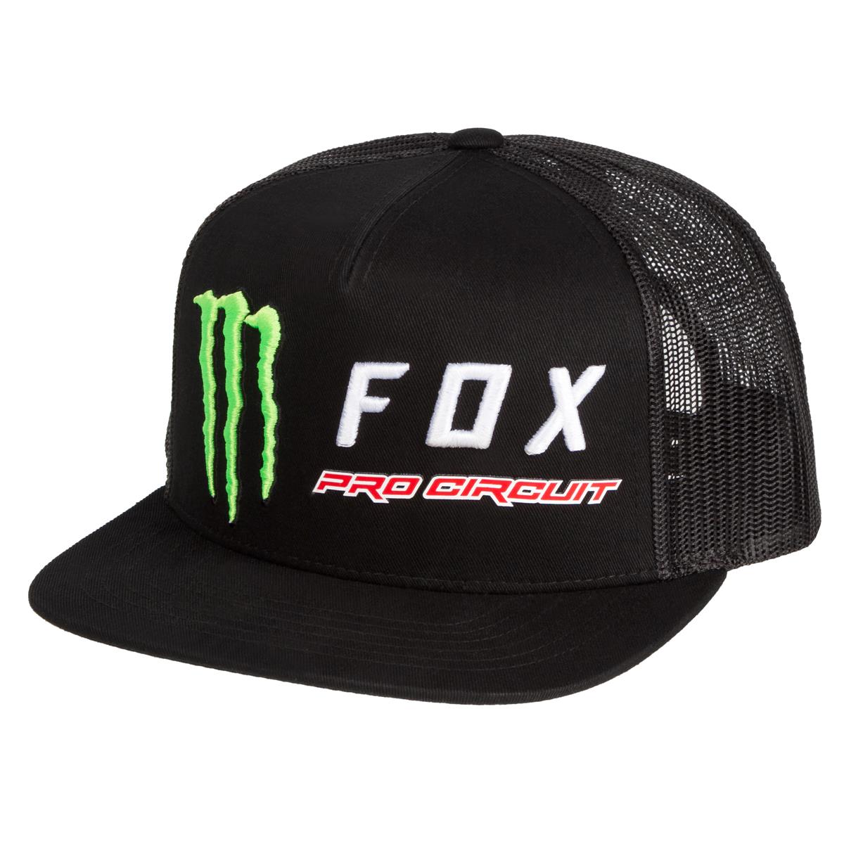 Fox Snapback Cap Monster Pro Circuit Schwarz