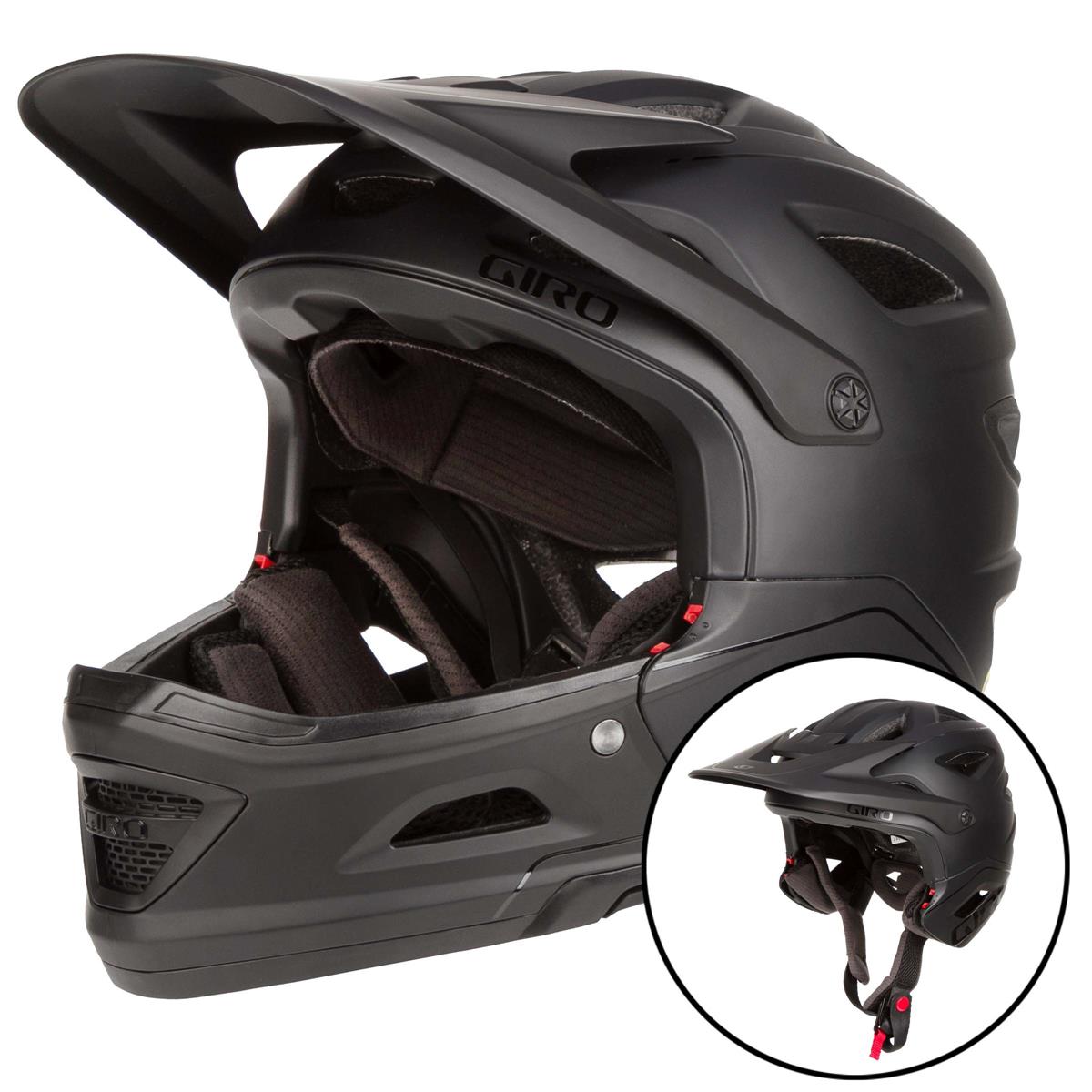 Giro Enduro MTB-Helm Switchblade MIPS Matt/Gloss Schwarz