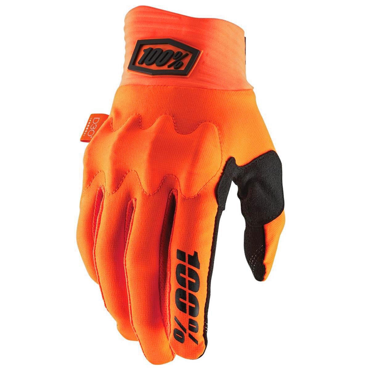 100% Handschuhe Cognito D3O Orange/Schwarz