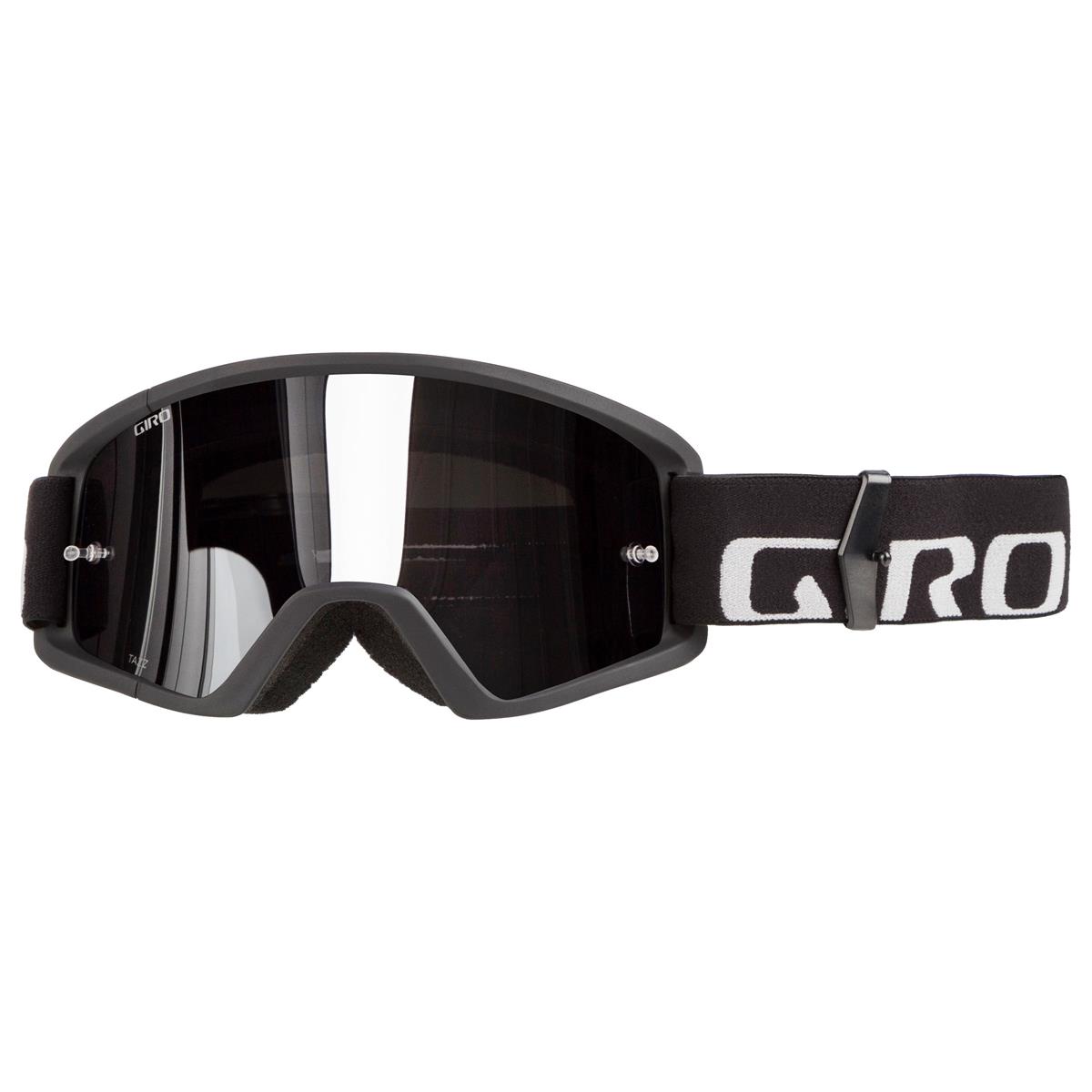 Giro Crossbrille Tazz Schwarz/Weiß - Grau/Silber Flash Klar Anti-Fog