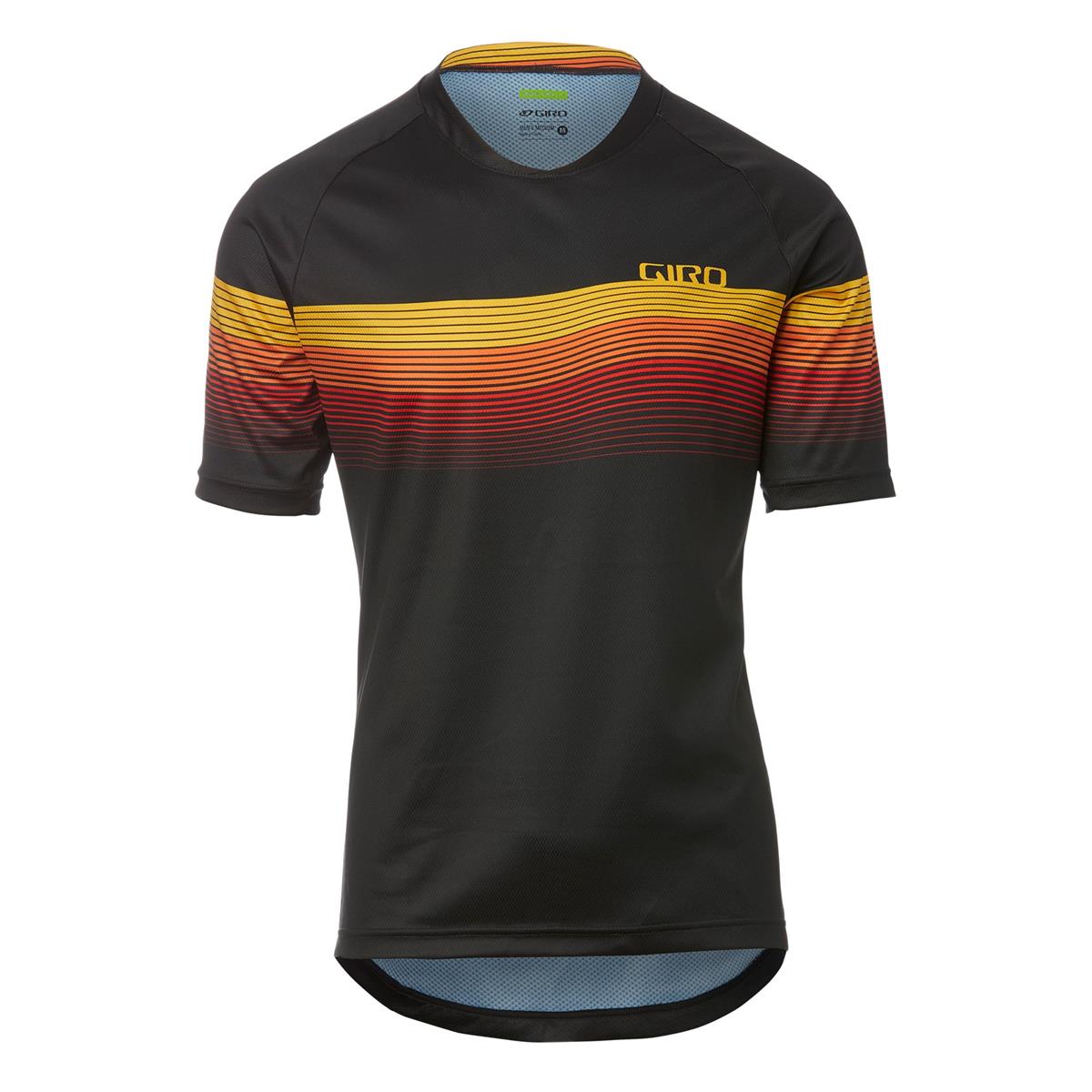 Giro Trail Jersey Short Sleeve Roust Black Heatwave