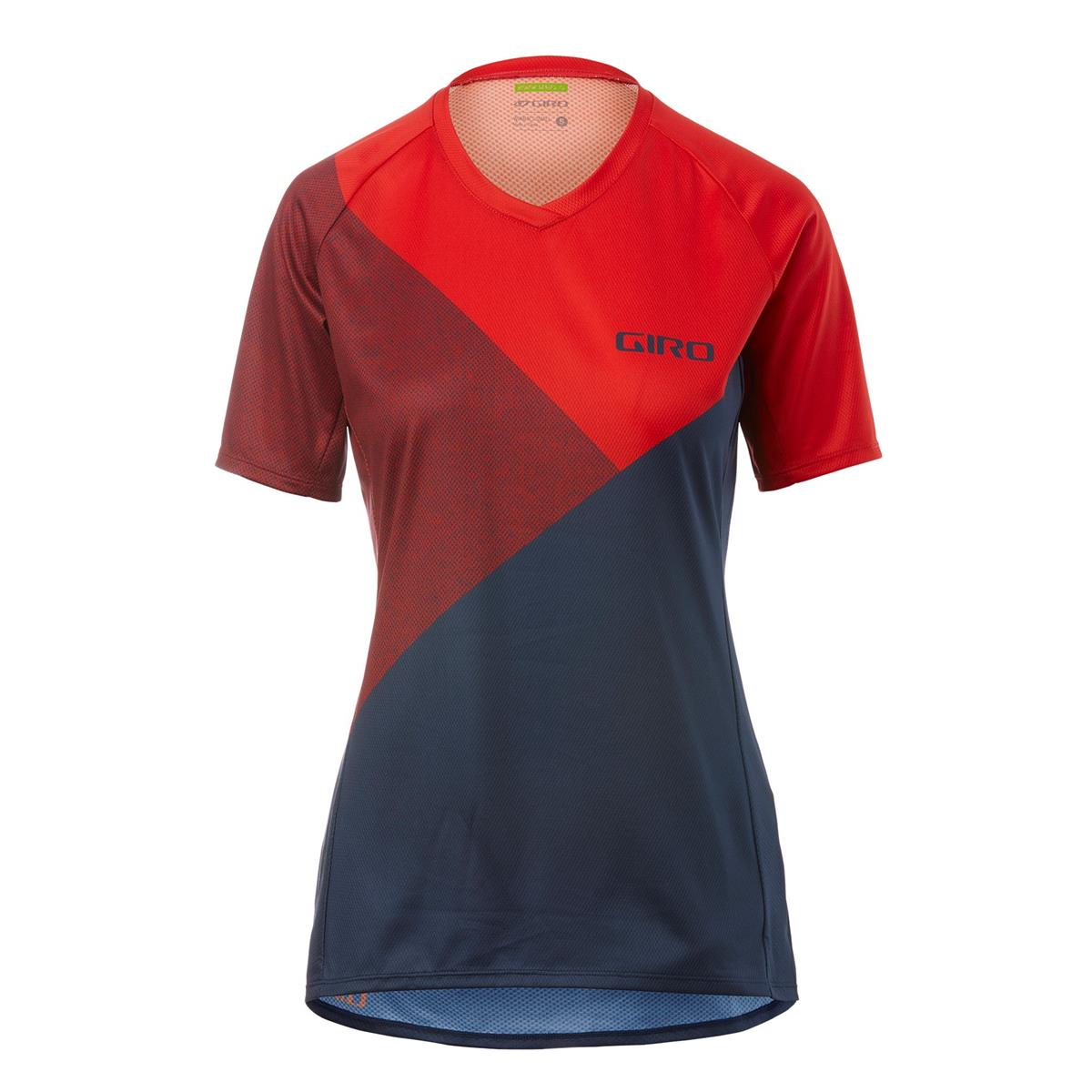 Giro Femme Maillot VTT Manches Courtes Roust Rouge Shadow