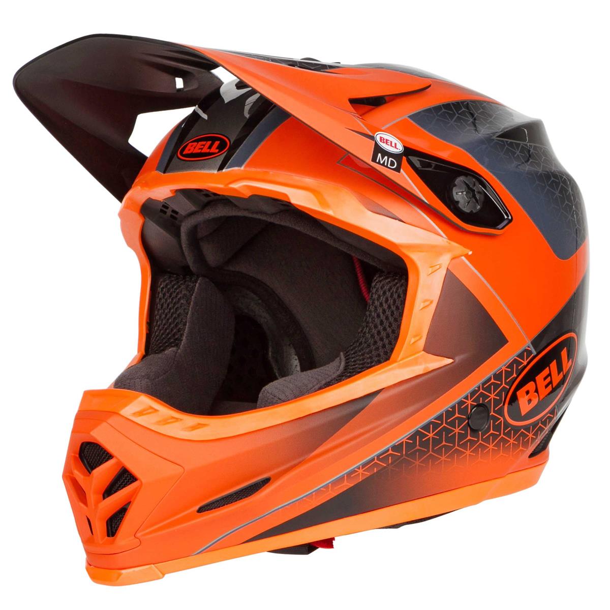 Bell Downhill MTB-Helm Full-9 Matt Gloss - Slate/Dunkelgrau/Orange