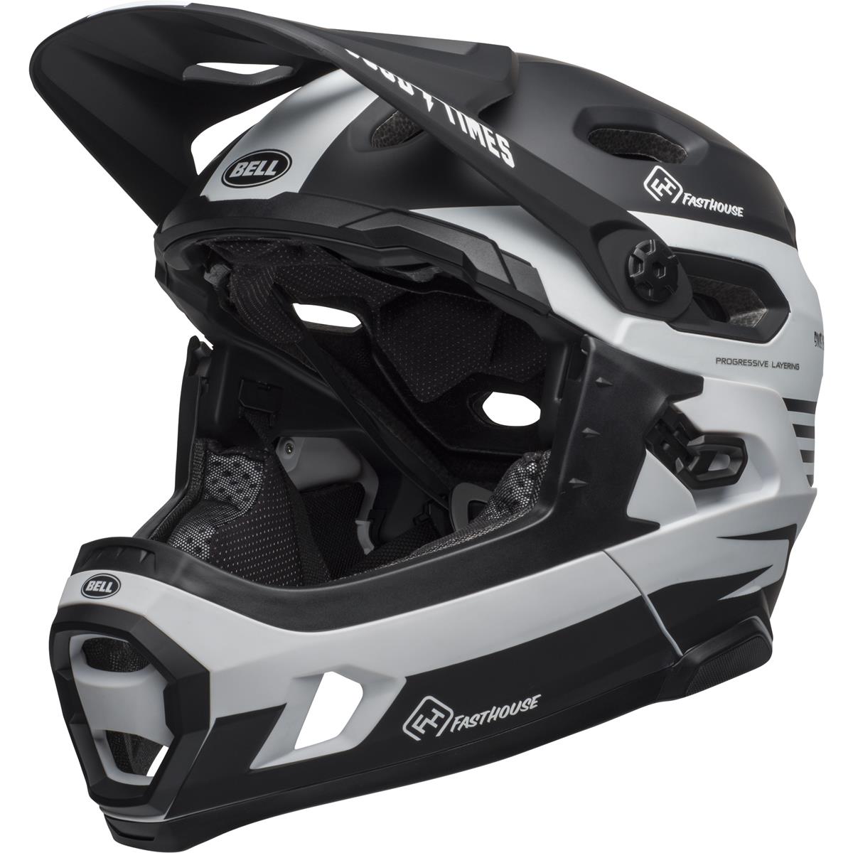 Bell Downhill MTB Helmet Super DH MIPS Fasthouse - Matte Black/White