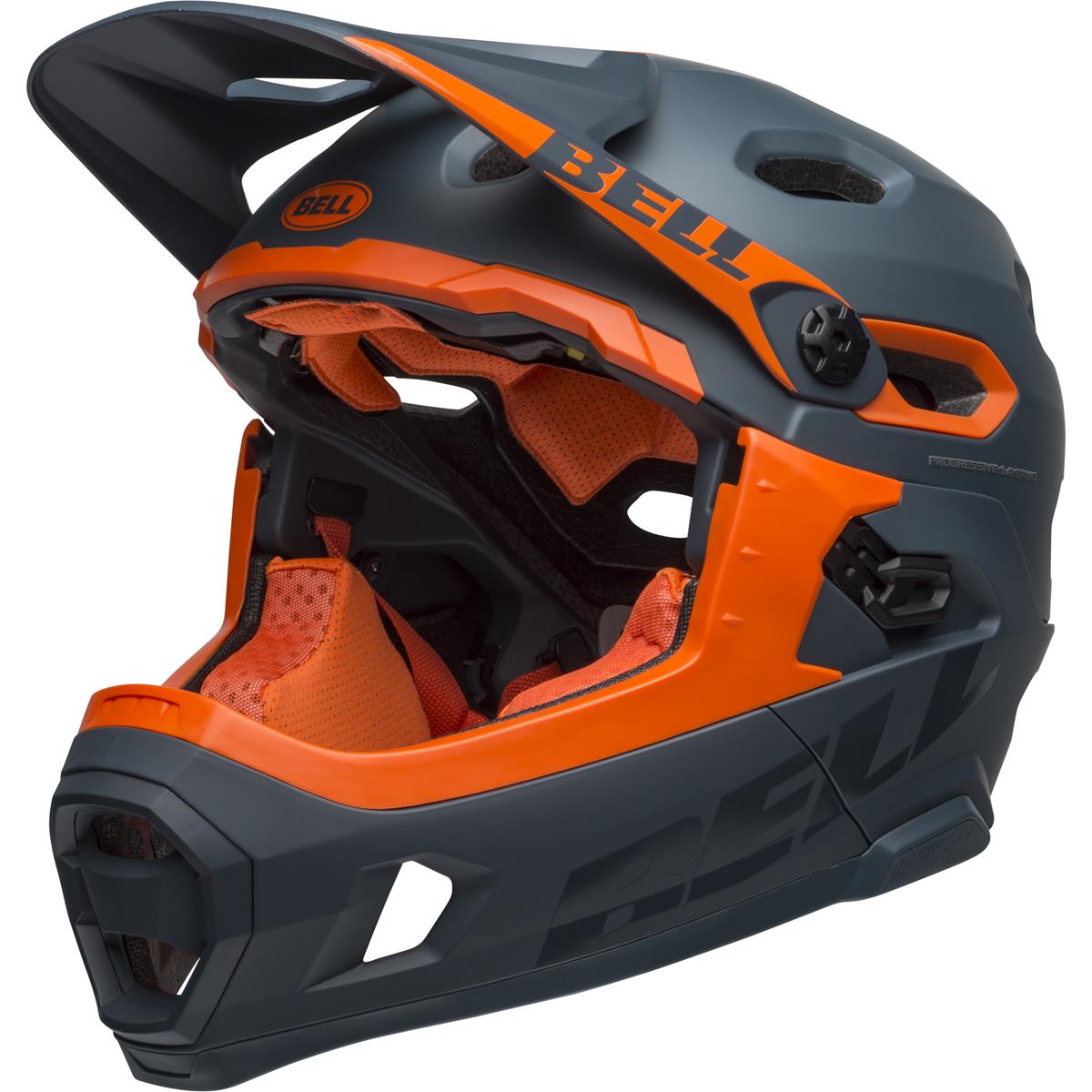Bell Downhill-MTB Helm Super DH MIPS Matt/Gloss Slate/Orange