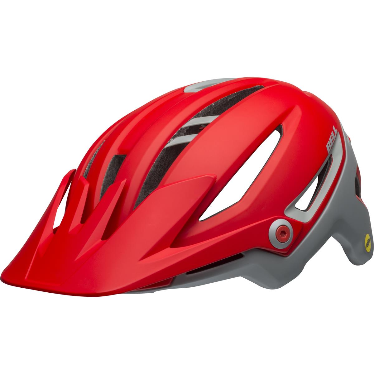 Bell Enduro MTB-Helm Sixer MIPS Ridgeline - Matt Crimson/Grey