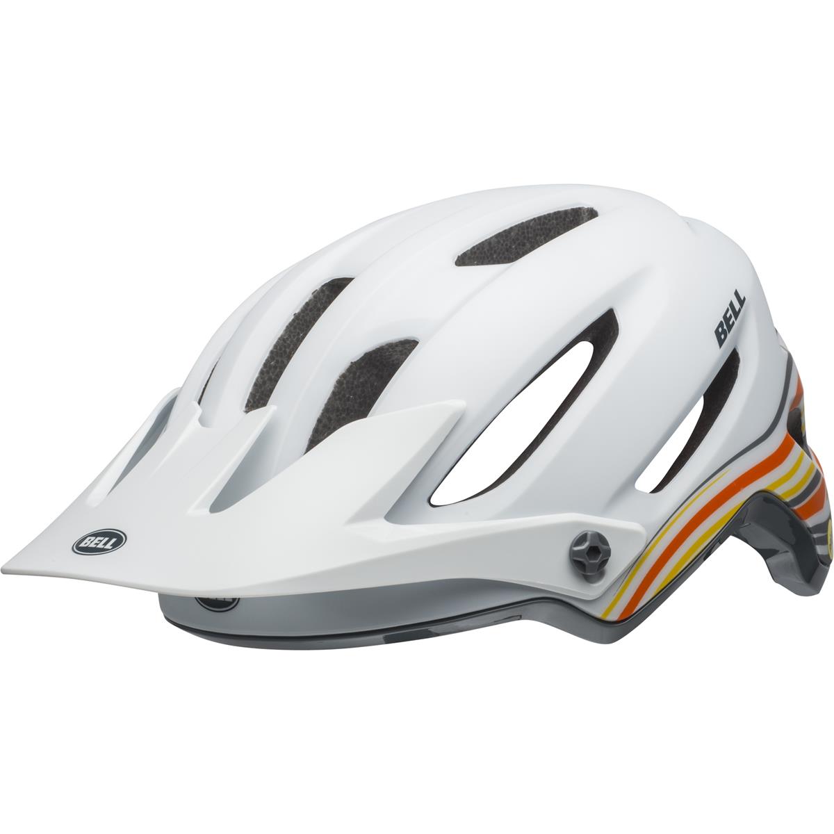 Bell Enduro MTB Helmet 4Forty Rush - Matte/Gloss White/Orange