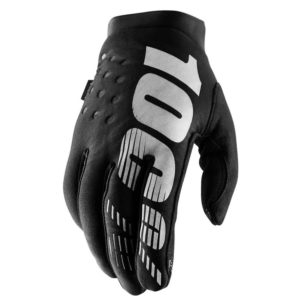 100% Kids MTB Gloves Brisker Black/Grey