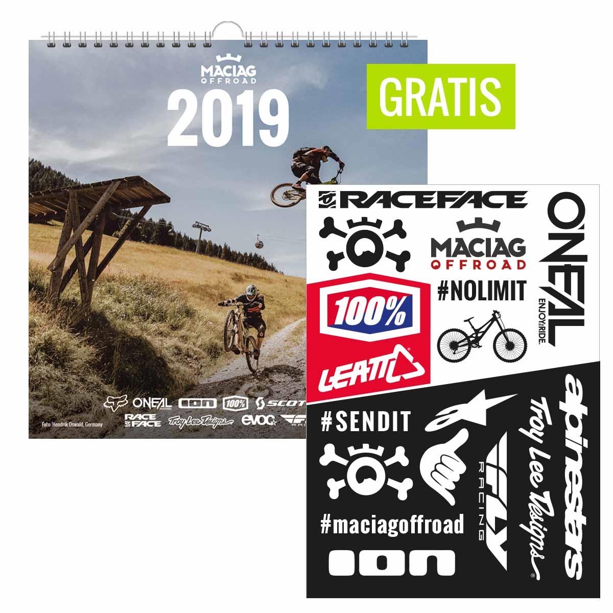 Maciag Offroad Bundle-Angebot Kalender 2019 + Stickerbogen  MTB