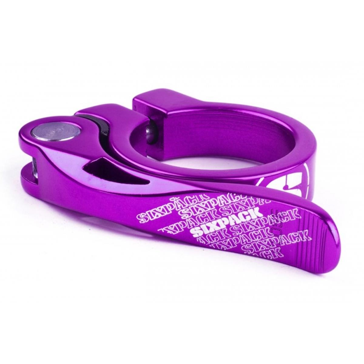 Sixpack Seat Clamp  Purple, 34.9 mm, Quick-Release