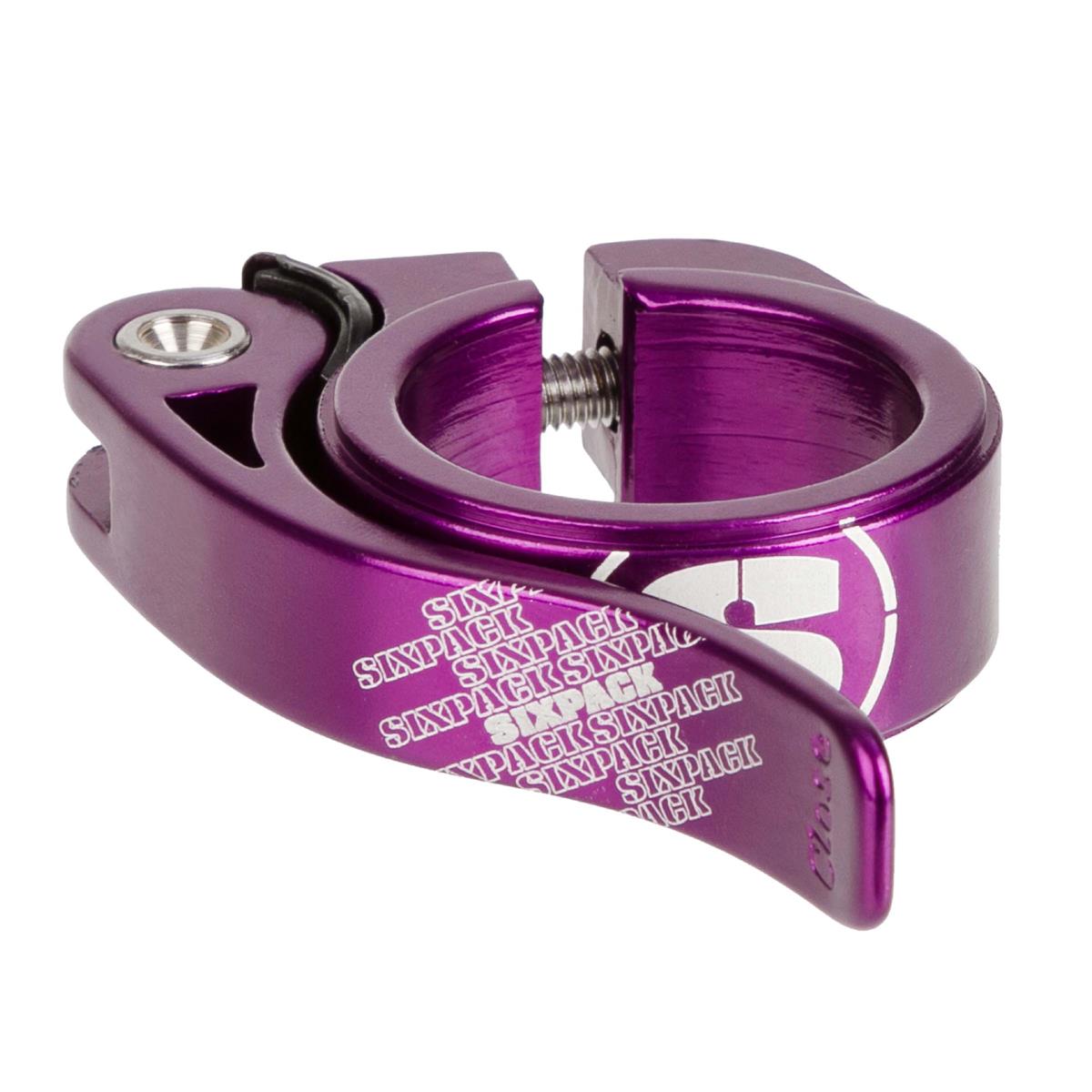 Sixpack Seat Clamp  Purple, 31.8 mm, Quick-Relese