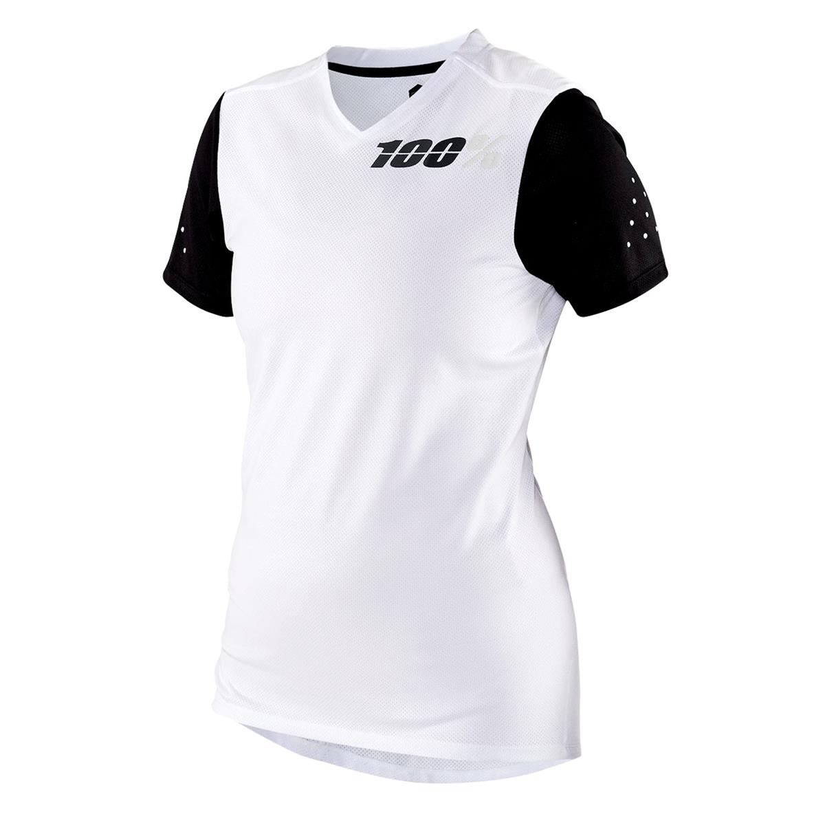 100% Girls MTB Jersey Short Sleeve Ridecamp White