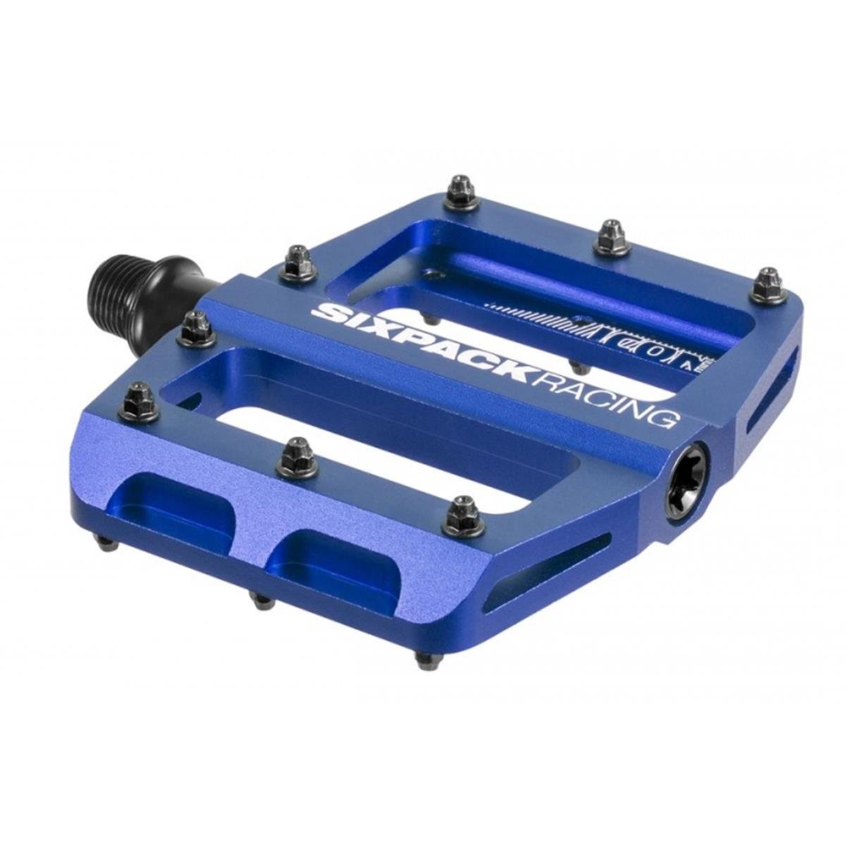 Sixpack Pedals Icon Mini Blue, 85x100 mm, 32 Pins, 1 Pair