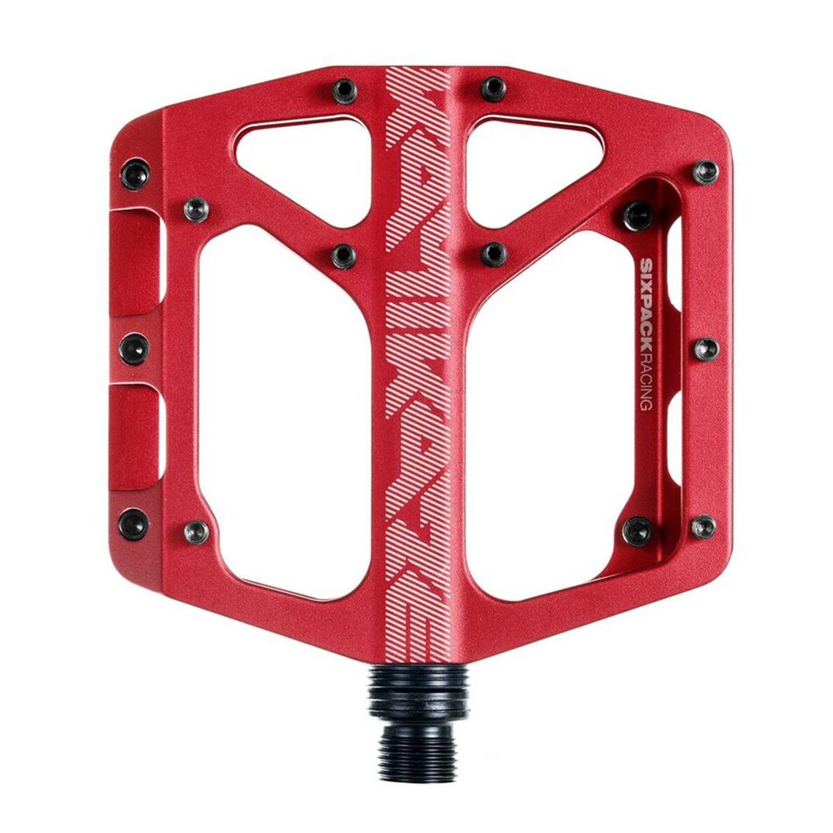 Sixpack Pedals Kamikaze 2.0 Red, 110x110 mm, 36 M4 Pins, 1 Pair