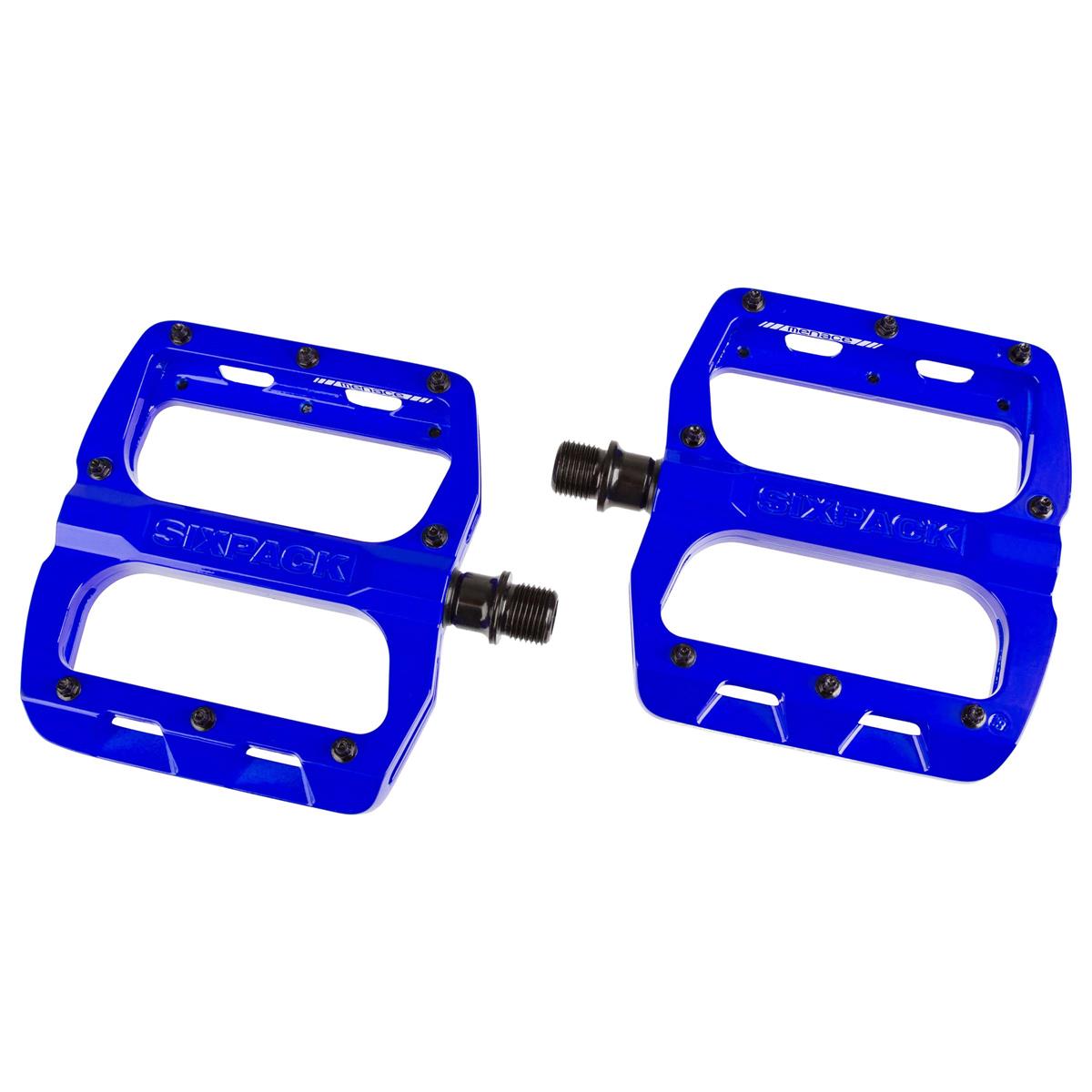 Sixpack Pedals Menace Blue, 95x110 mm Plattform, 28 M4 Pins, 1 Pair