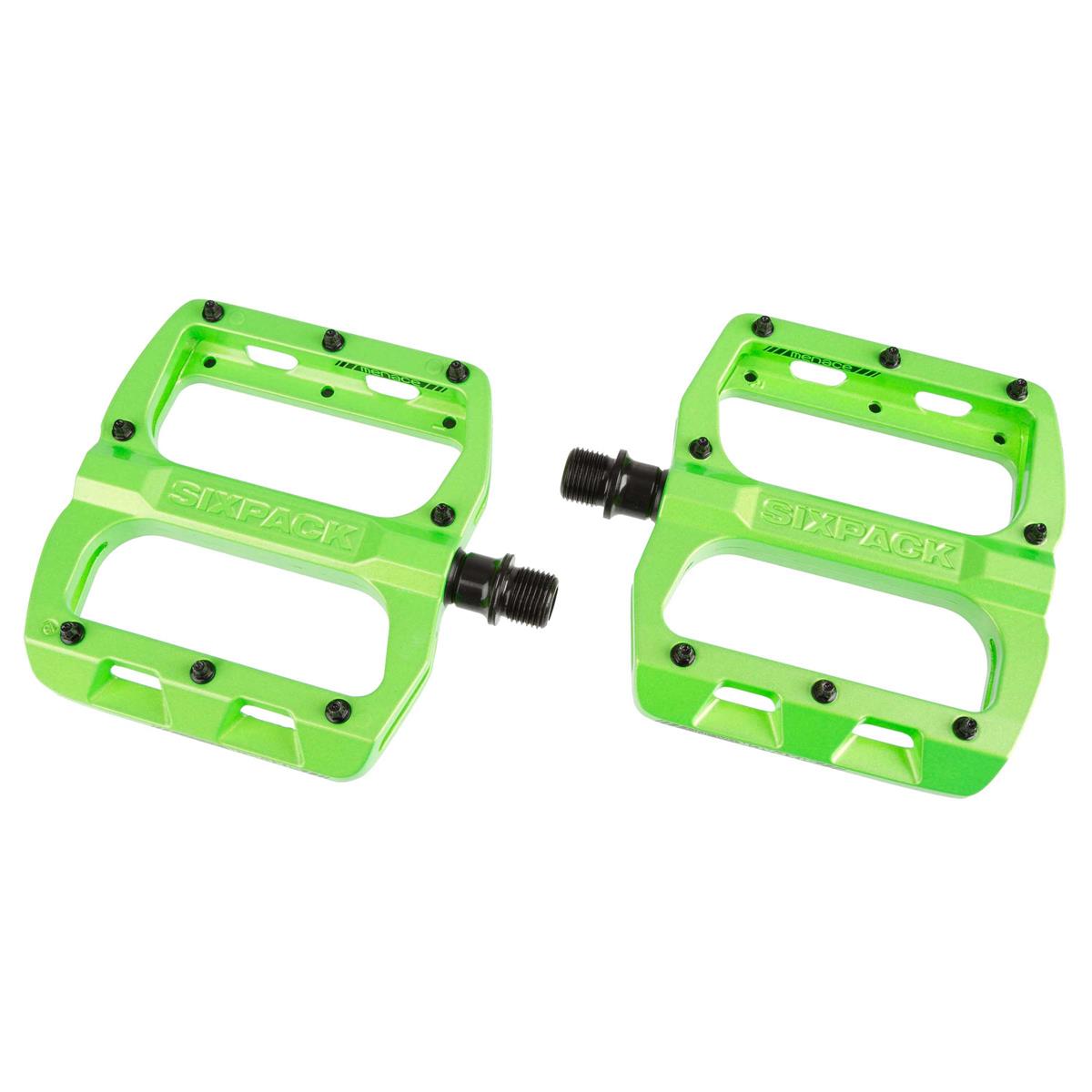 Sixpack Pedals Menace Liquid Green, 95x110 mm Plattform, 28 M4 Pins, 1 Pair