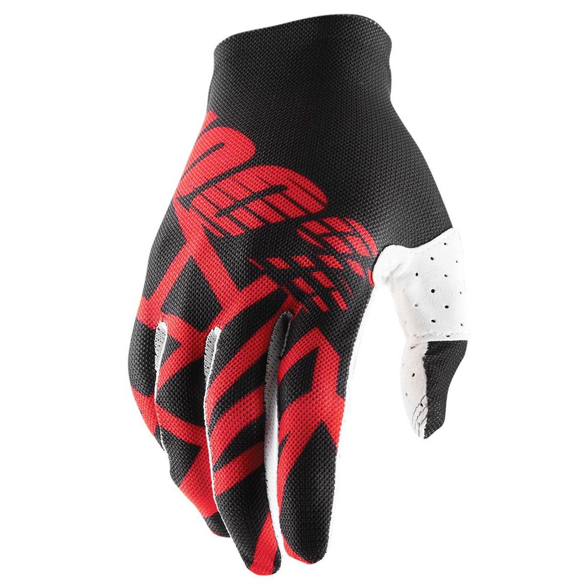 100% Bike-Handschuhe Celium 2 Schwarz/Rot/Weiß