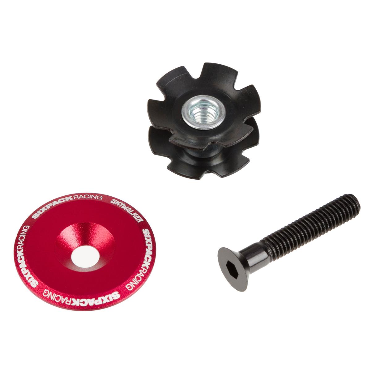 Sixpack Ahead Cap Skywalker Stealth Red, 1-1 1/8 Inches incl. Bolt