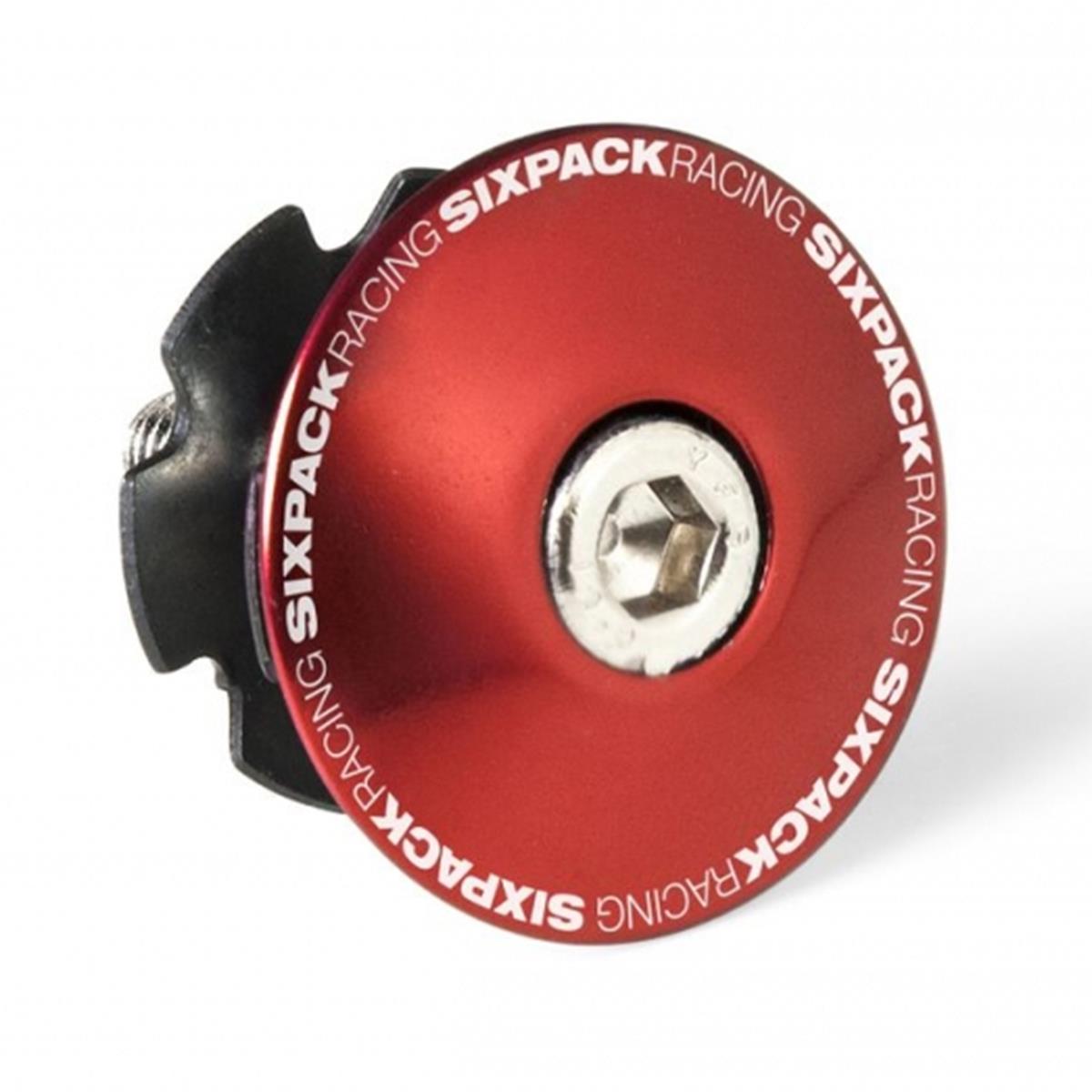 Sixpack Ahead Cap  Red, 1-1/8 Inches, incl. Steel Starnut & Steel Bolt