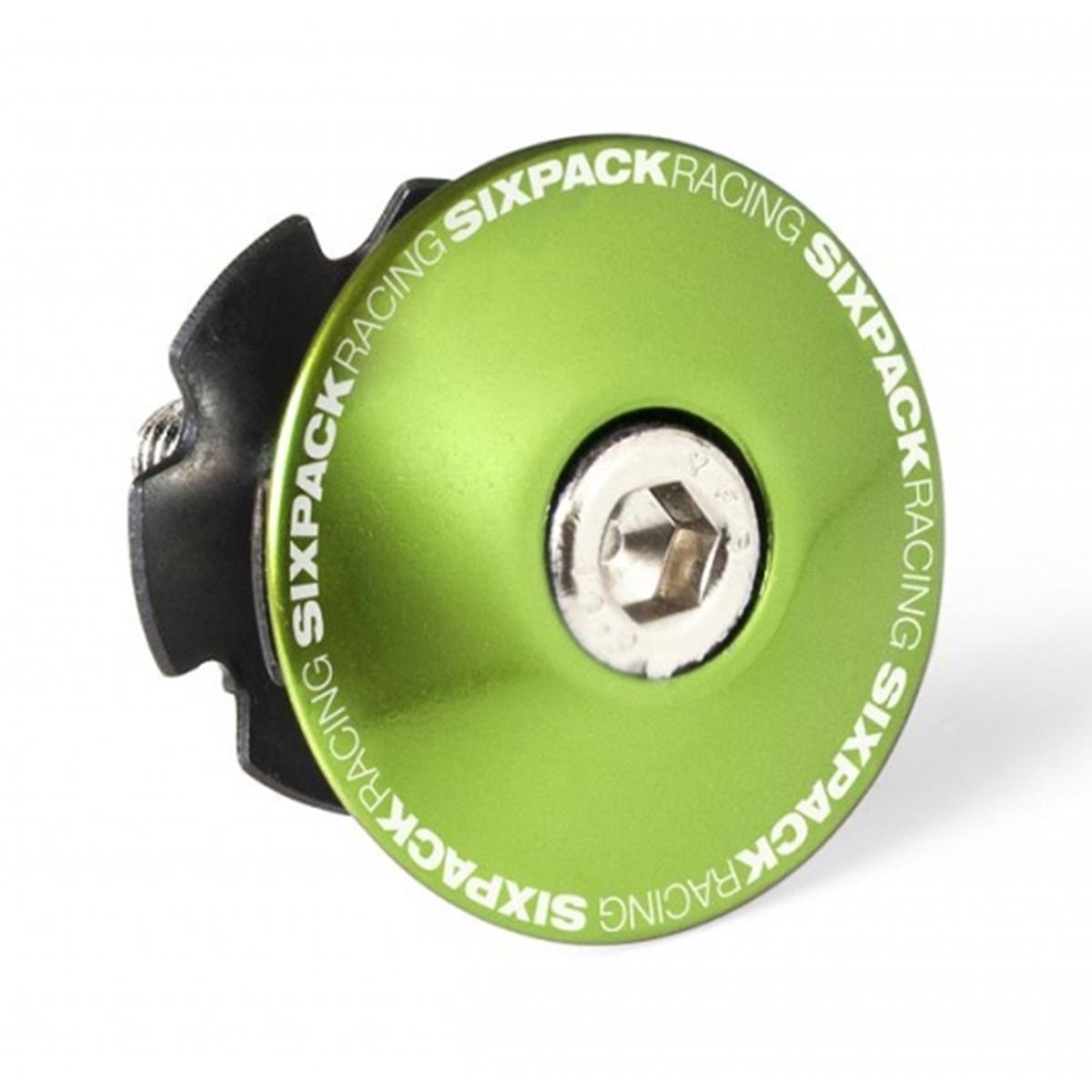 Sixpack Bouchon de Potence  Vert électrique, 1-1/8 pouce, boulons en acier inclus