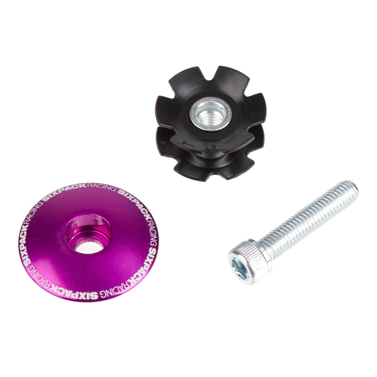 Sixpack Ahead Cap  Purple, 1-1/8 Inches, incl. Steel Starnut & Steel Bolt
