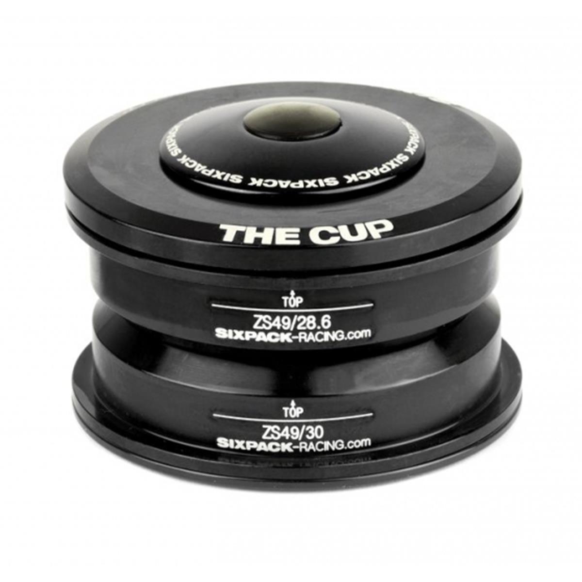 Sixpack Jeu de Direction The Cup Black, ZS49/28.6 I ZS49/30