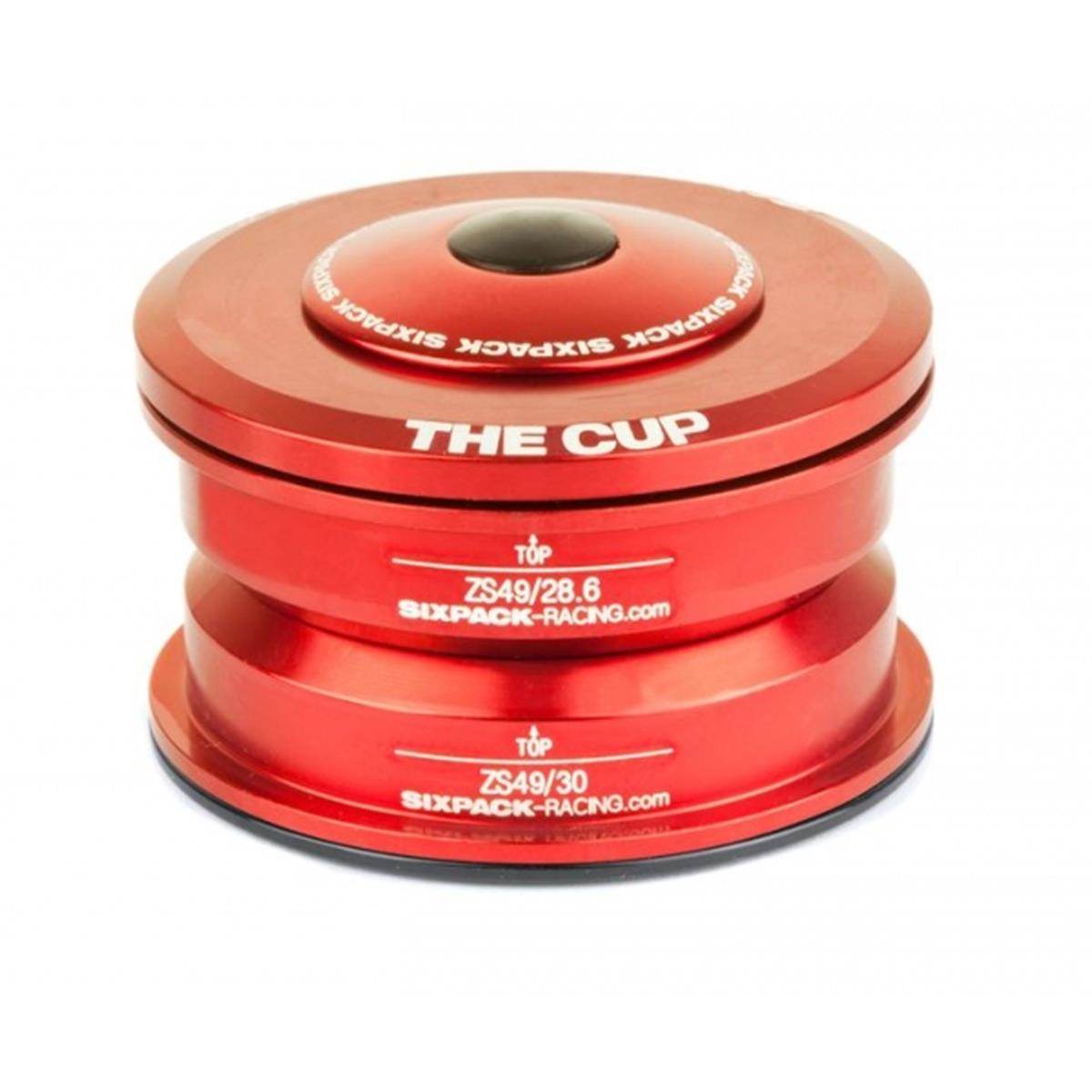 Sixpack Steuersatz The Cup Rot, ZS49/28.6 I ZS49/30