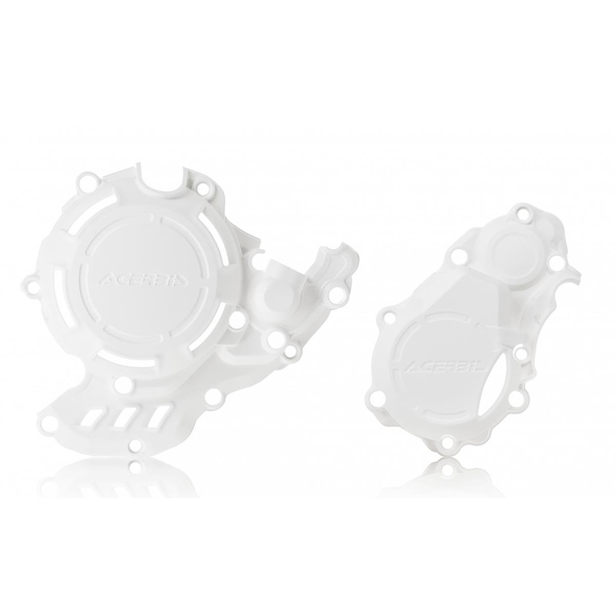Acerbis Clutch/Ignition Cover Protection X-Power KTM SX-F 250/350 16-, Husqvarna FC 250/350 16-, Gas Gas MC 250/350 F, White