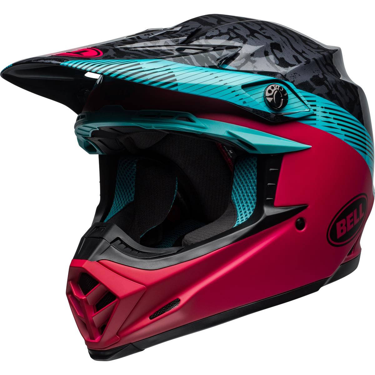 Bell Helm Moto-9 MIPS Chief - Schwarz/Pink/Blau