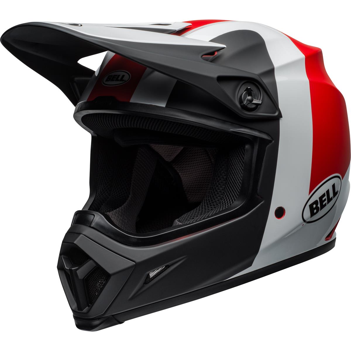 Bell Helm Moto-9 MIPS Presence - Schwarz/Weiß/Rot