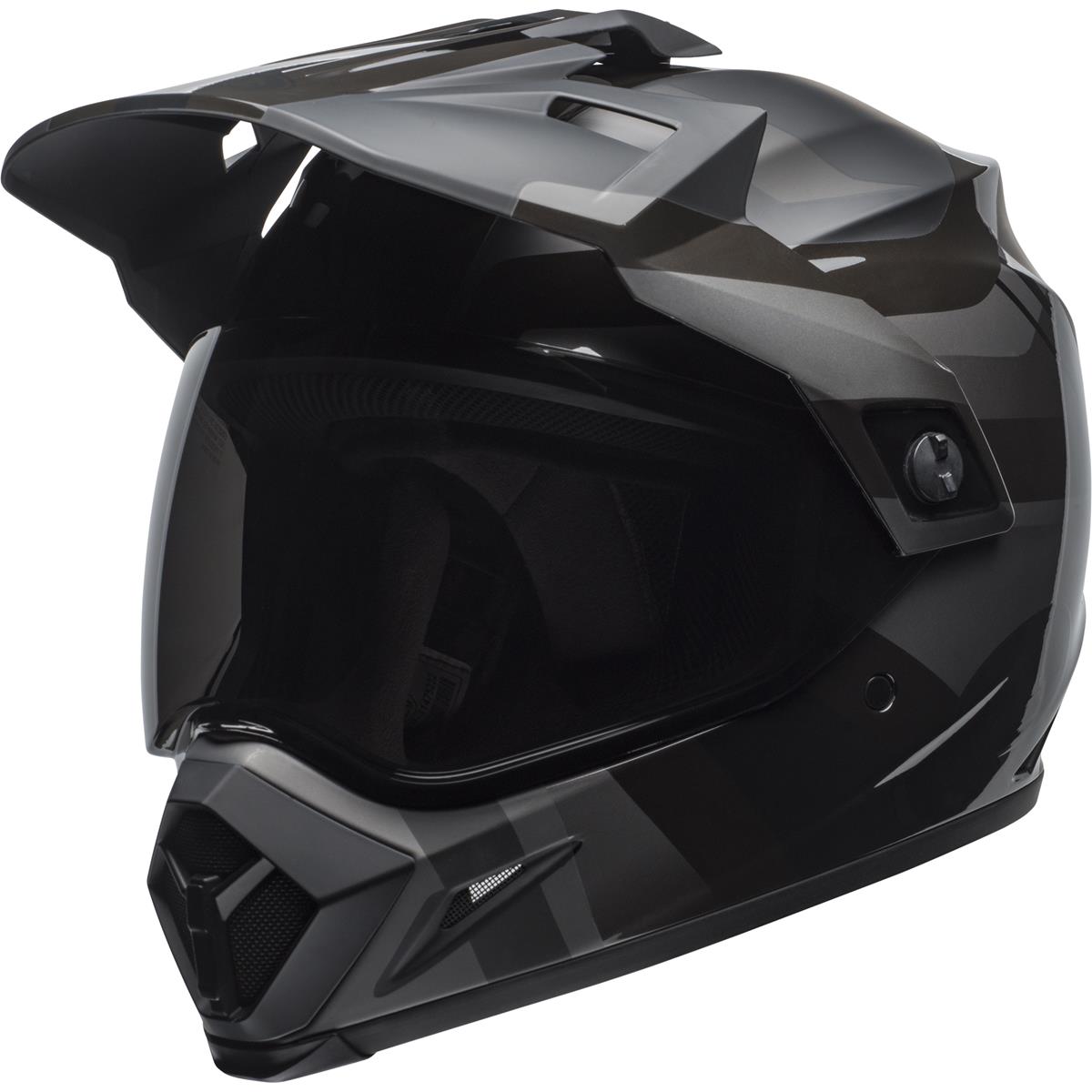Bell Helm Moto-9 Adventure MIPS Blackout - Matt Schwarz/Gloss Schwarz