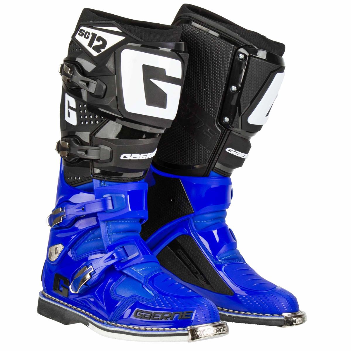 Gaerne Motocross-Stiefel SG 12 Blau/Schwarz