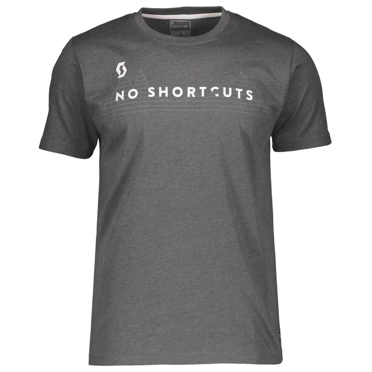 Scott T-Shirt No Shortcuts Dark Grey Melange