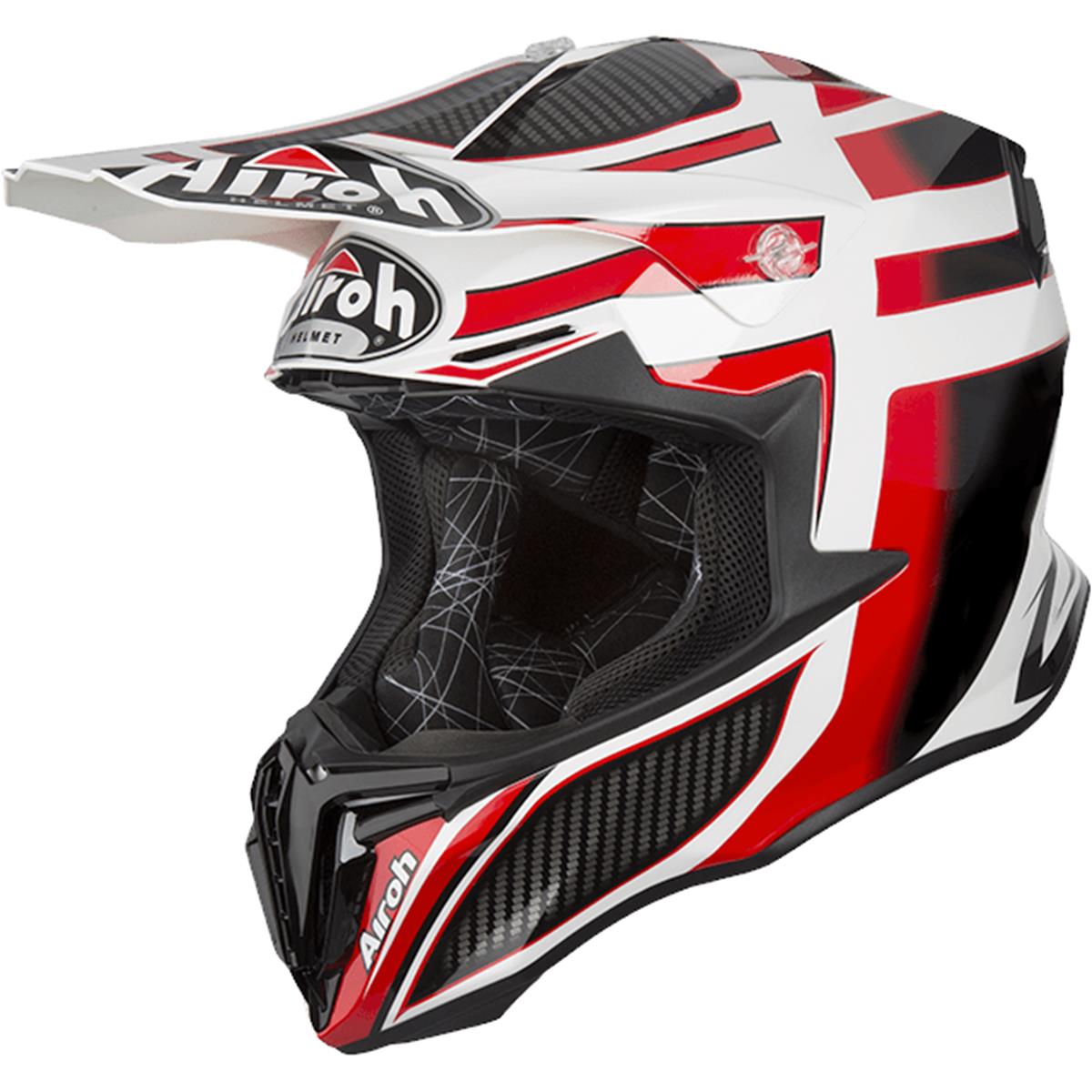 Airoh Casque MX Twist Shading - Red Gloss