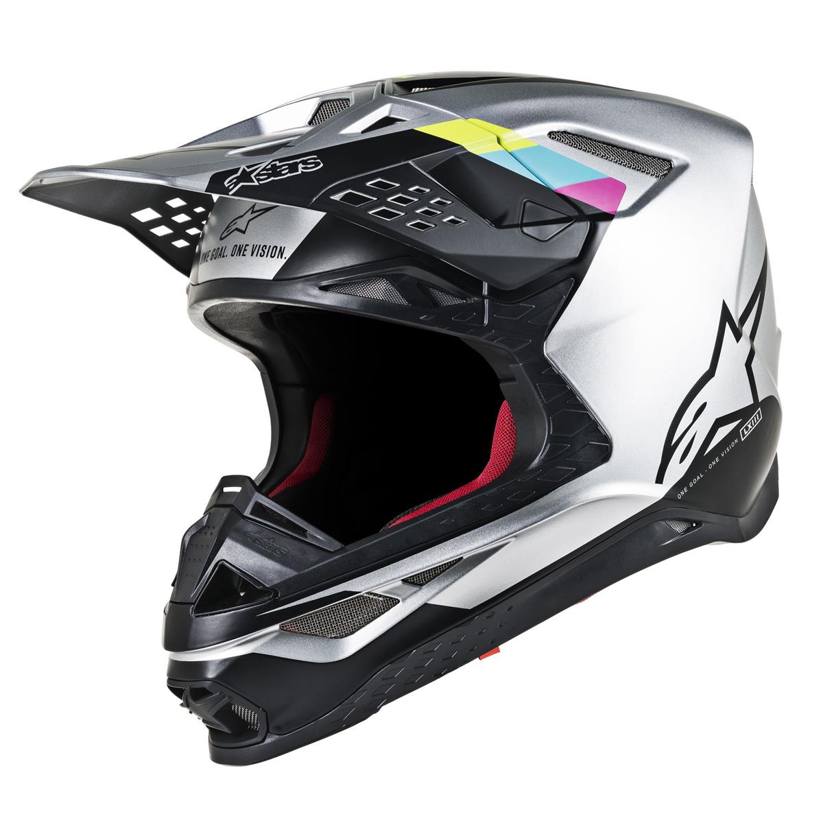 Alpinestars Helmet Supertech S-M8 Contact - Silver/Black