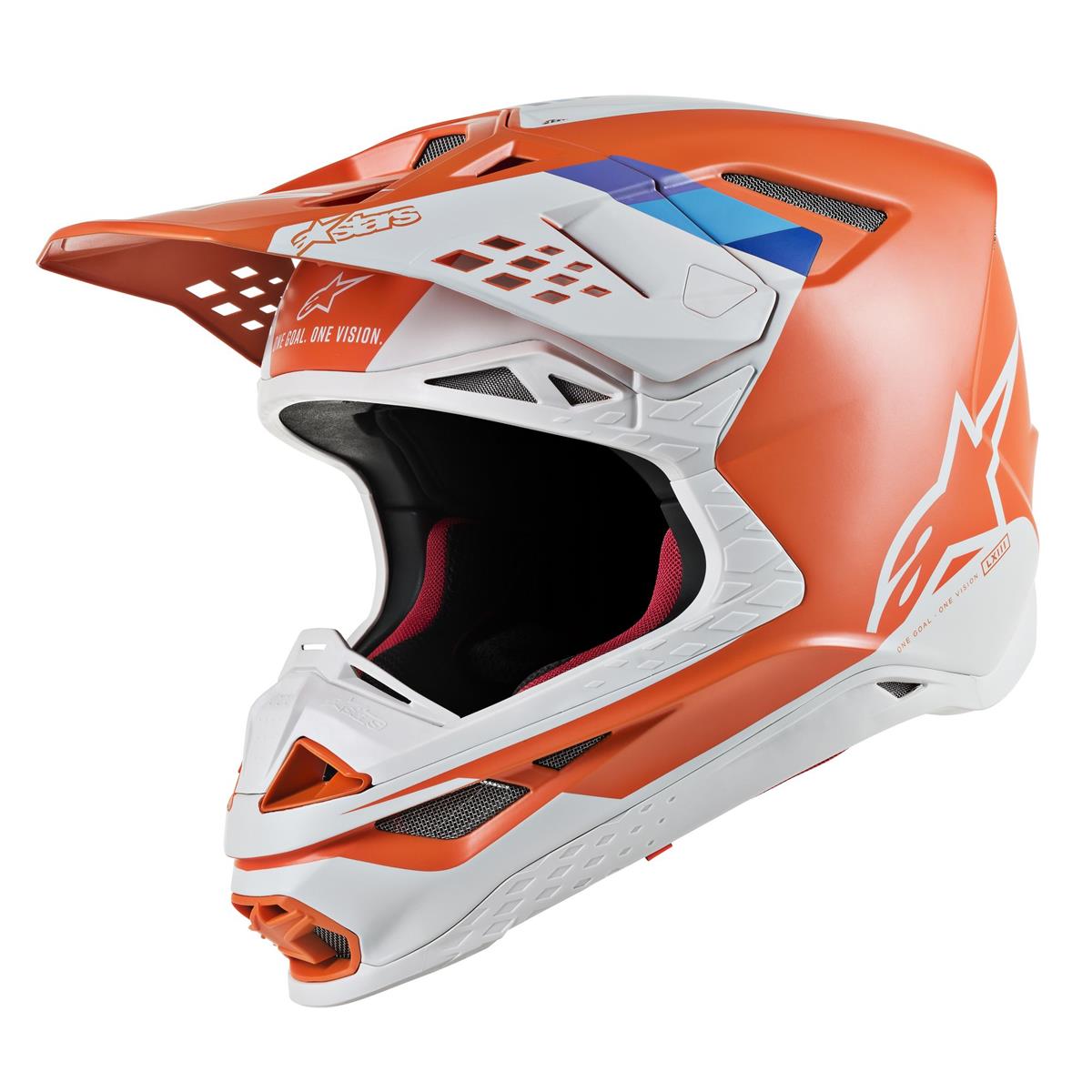 Alpinestars Helmet Supertech S-M8 Contact - Orange/Grey
