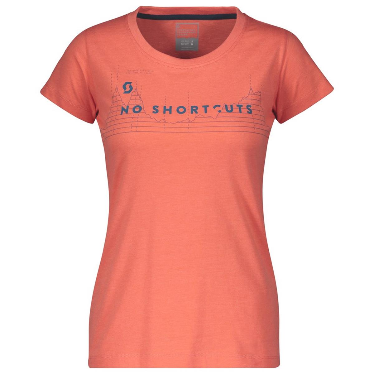 Scott Donna T-Shirt 10 No Shortcuts Camellia Rosa Melange