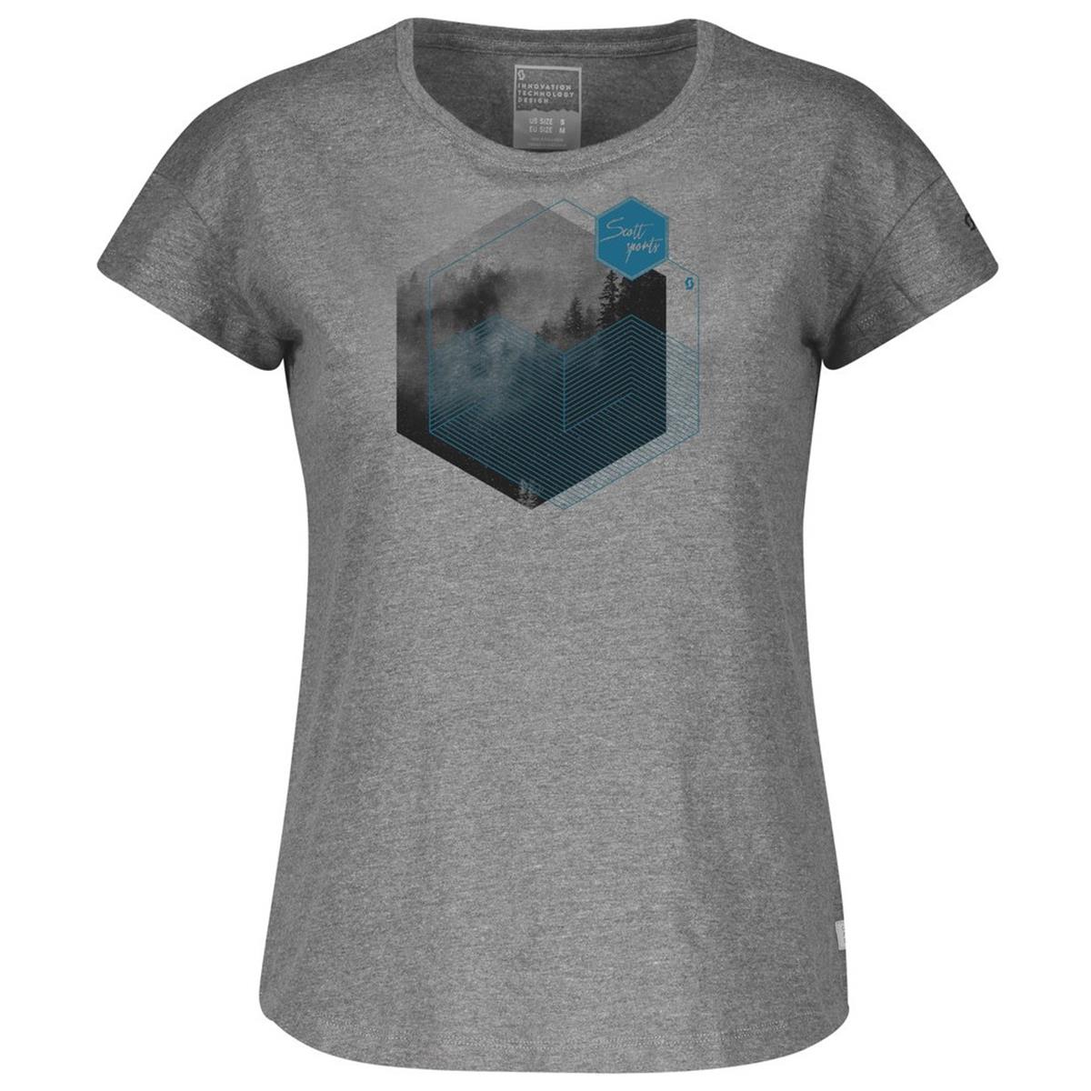 Scott Girls T-Shirt 10 Graphic Heather Grey