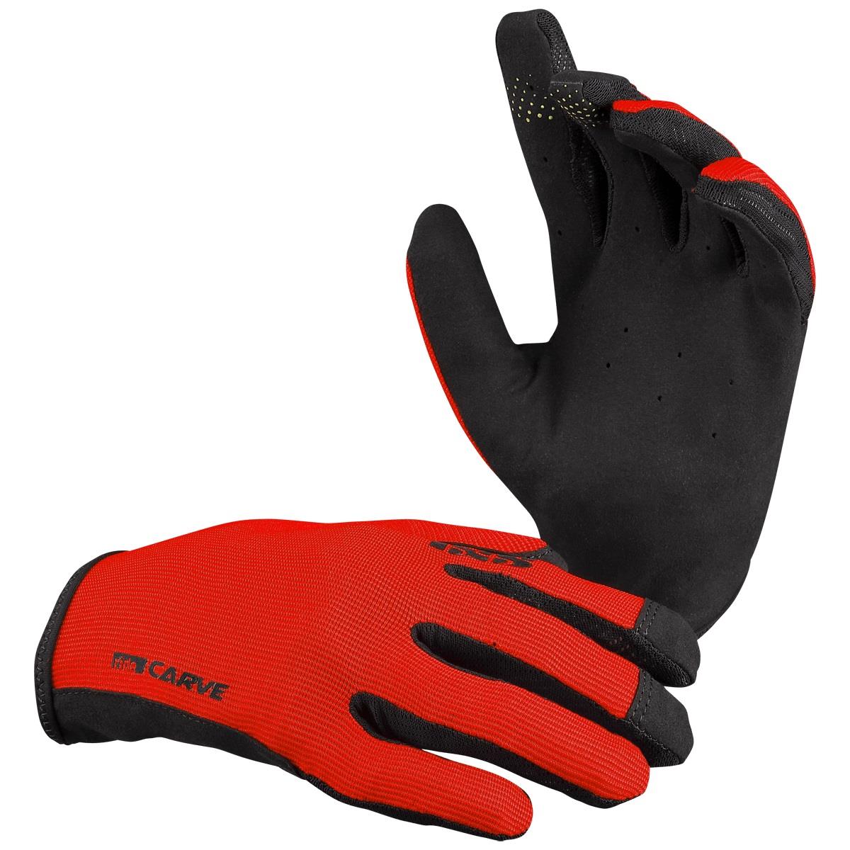 IXS MTB Gloves Carve Fluo Red