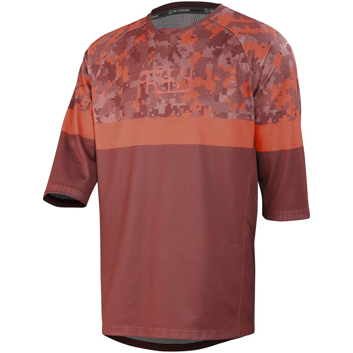 IXS Maillot VTT manches ¾ Carve Air Night Rouge/Camo