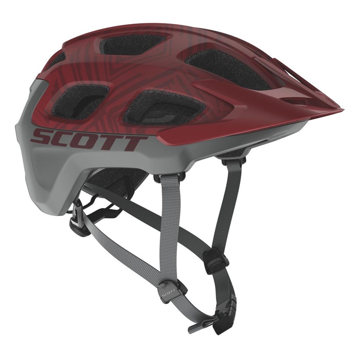 Scott Enduro MTB-Helm Vivo Plus Merlot Rot/Grün